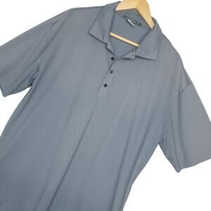 Tiger Woods Platinum Men's Short Sleeve Performance Polo Shirt XL Gray